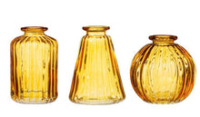 Load image into Gallery viewer, Yellow Glass Bud Vases - 3 styles
