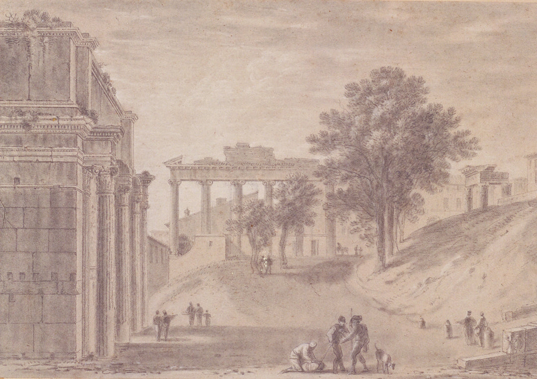 Drawing of Arch of Septimus Severus, 1750s Print