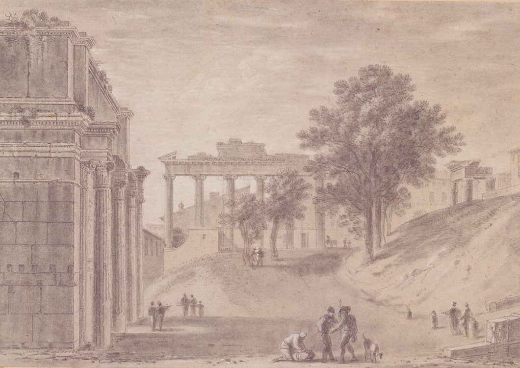 Drawing of Arch of Septimus Severus, 1750s
