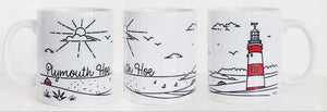 Mug - Plymouth Hoe Line Design