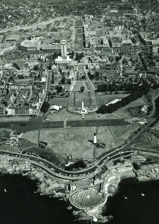 Aerial view of Plymouth Hoe and the City Centre, Print