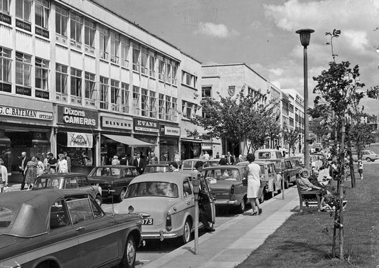 Close up of Armada Way in the 1960s, Print