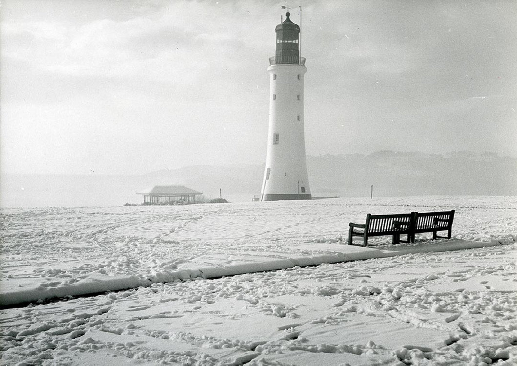 Smeaton's Tower in the Snow, 1962, Print