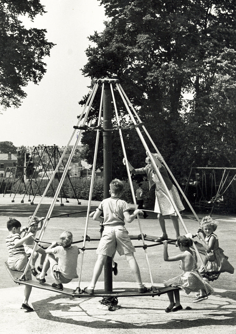 Children's Play Area at Central Park in the mid 1900s, Print