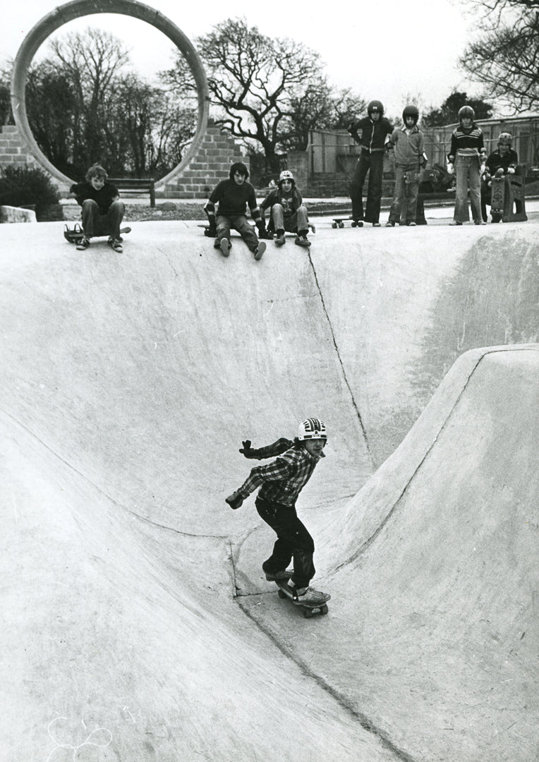 Skate park at Central Park in the late 1970's, Print