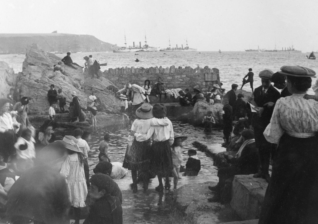 Ladies by the Sea, 1890s, Print