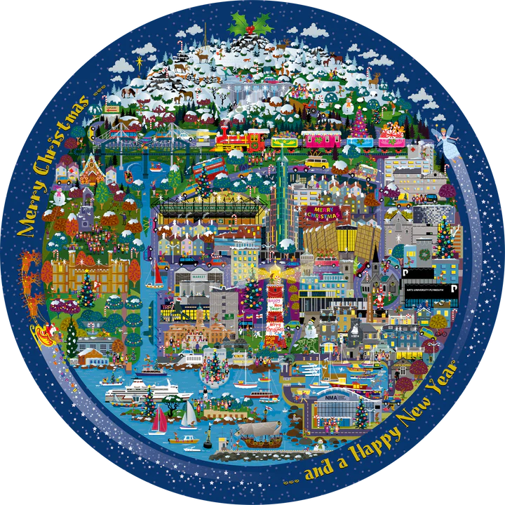 Planet Plymouth 500 Piece Jigsaw - Christmas Edition