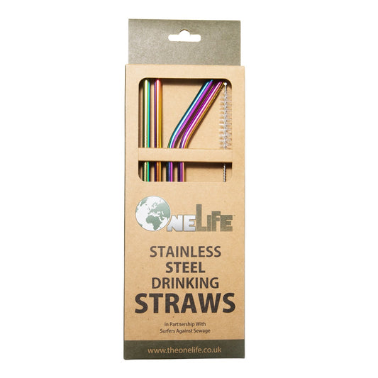 Rainbow Metal Straws