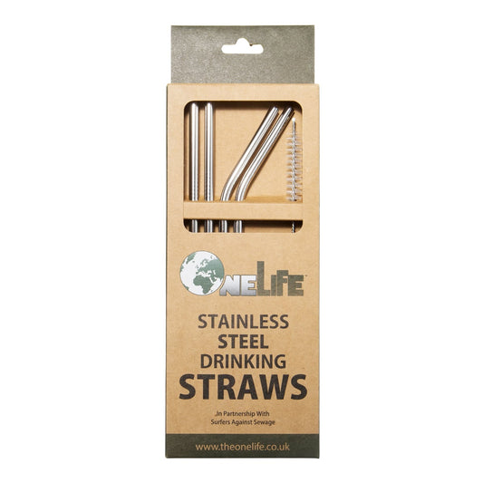 Silver Metal Straws