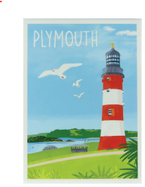 Recycled Acrylic Magnet - Smeaton's Tower