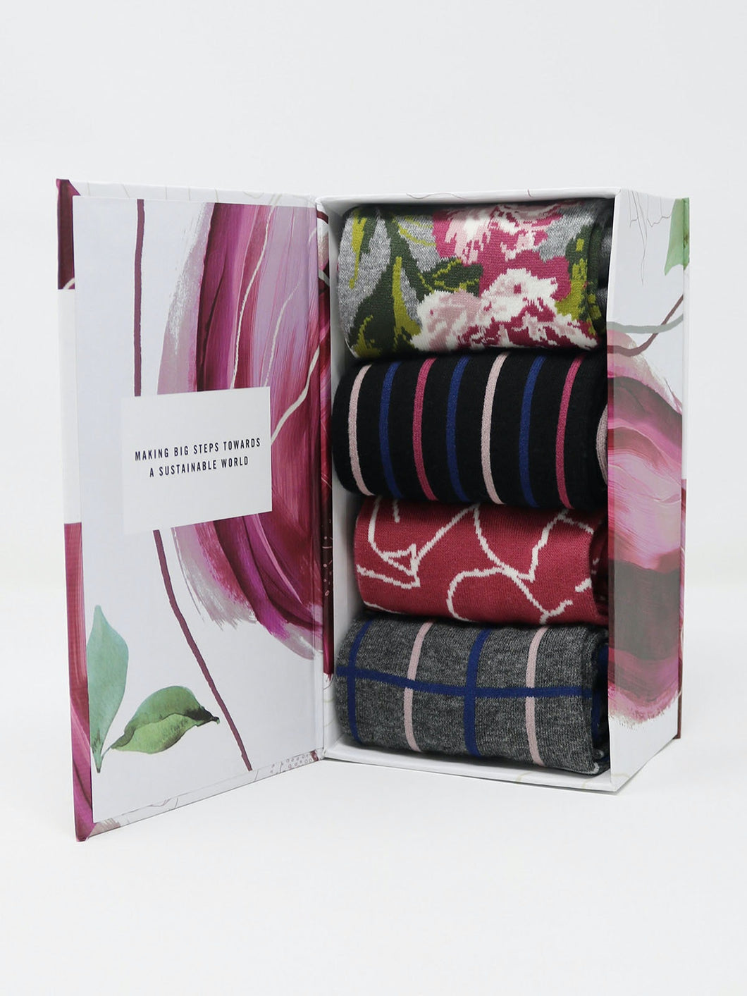 Helene Floral Sock Box (4 pairs)
