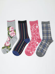 Helene Floral Sock Box (4 pairs)