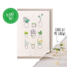 Load image into Gallery viewer, Plant Pots Plantable Seed Card
